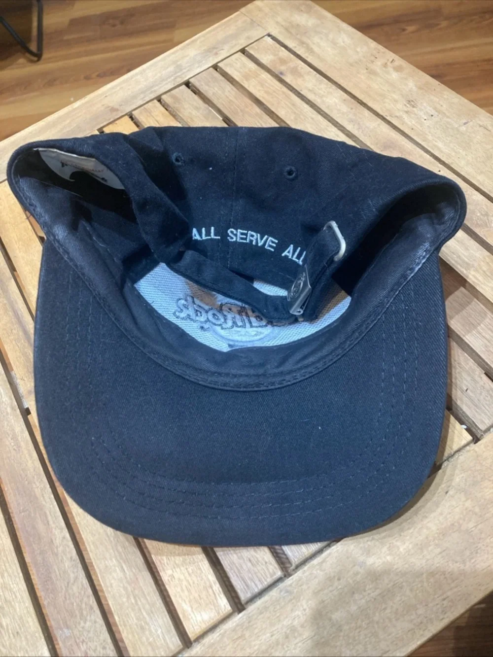 Hard Rock Cafe Hong Kong Save The Planet Love All Serve All Black OSFM Cap Hat