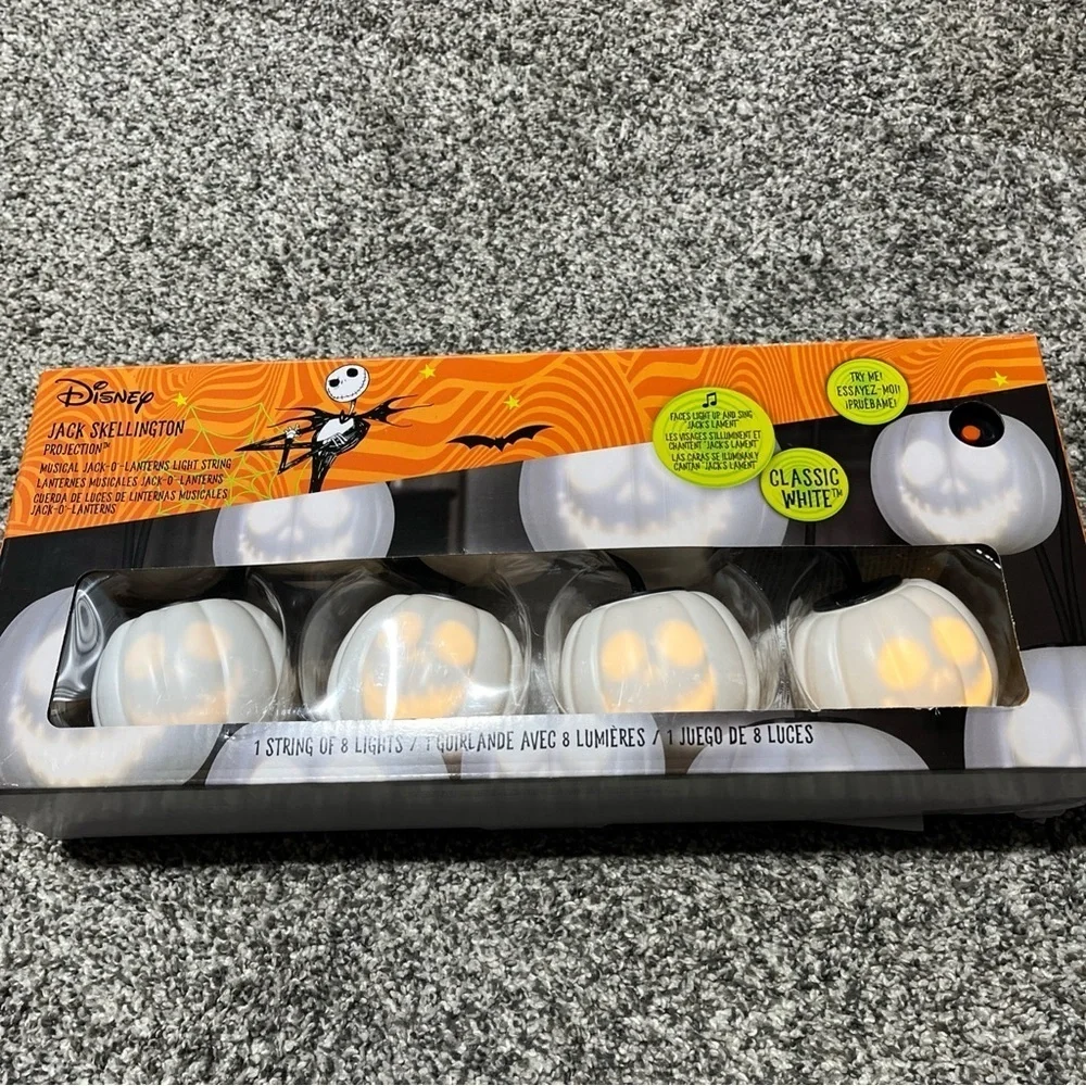 Nightmare Before Christmas Halloween String Lights Jack Skellington Talking Sing