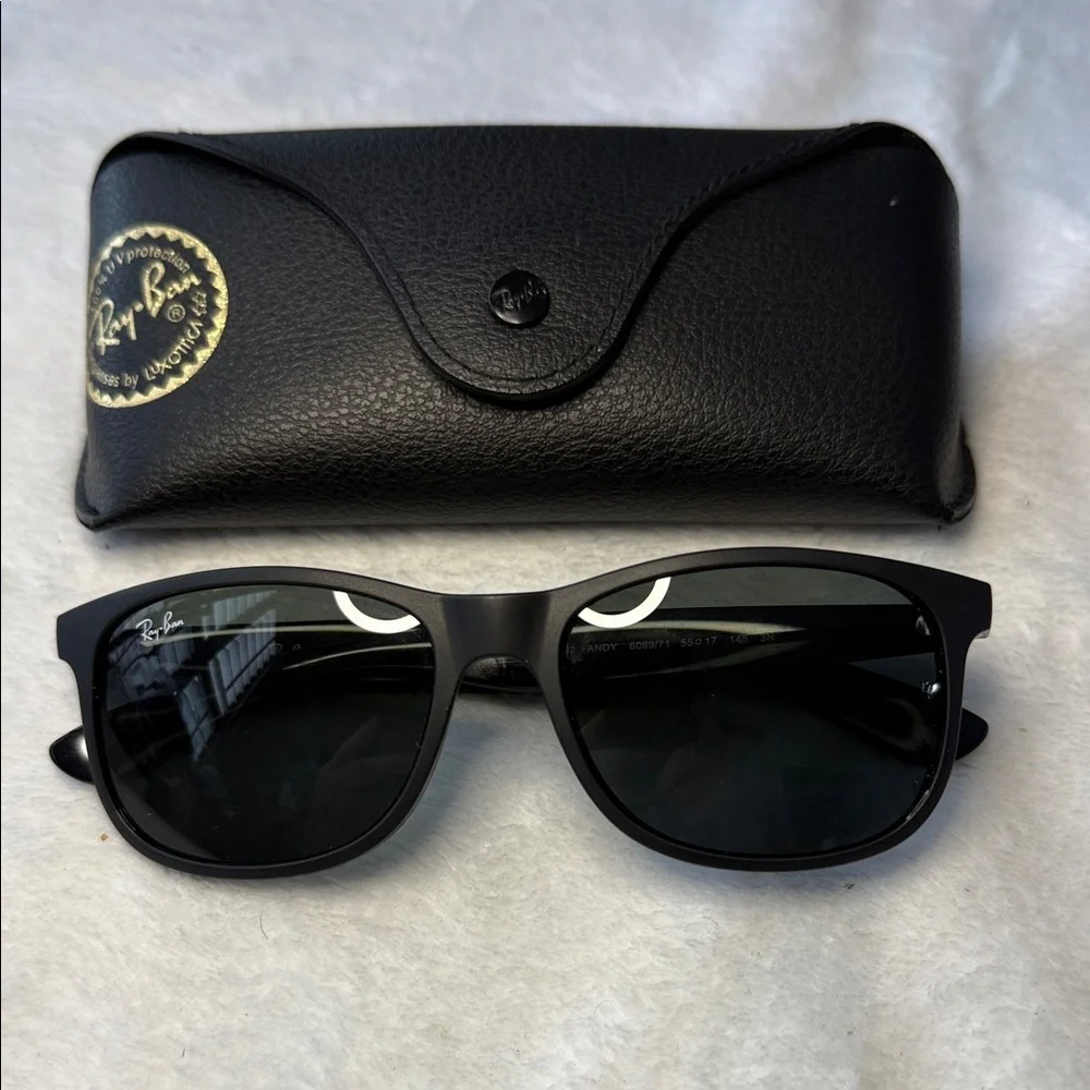 Ray-Ban RB4202 ANDY 6069/71 Black Sunglasses 55-17-145 MADE IN ITALY