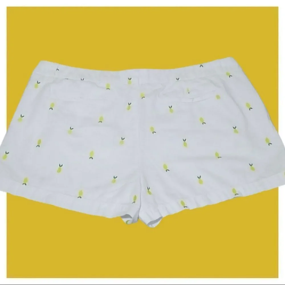🍋 Merona Embroidered Lemon  Summer Fruits Shorts