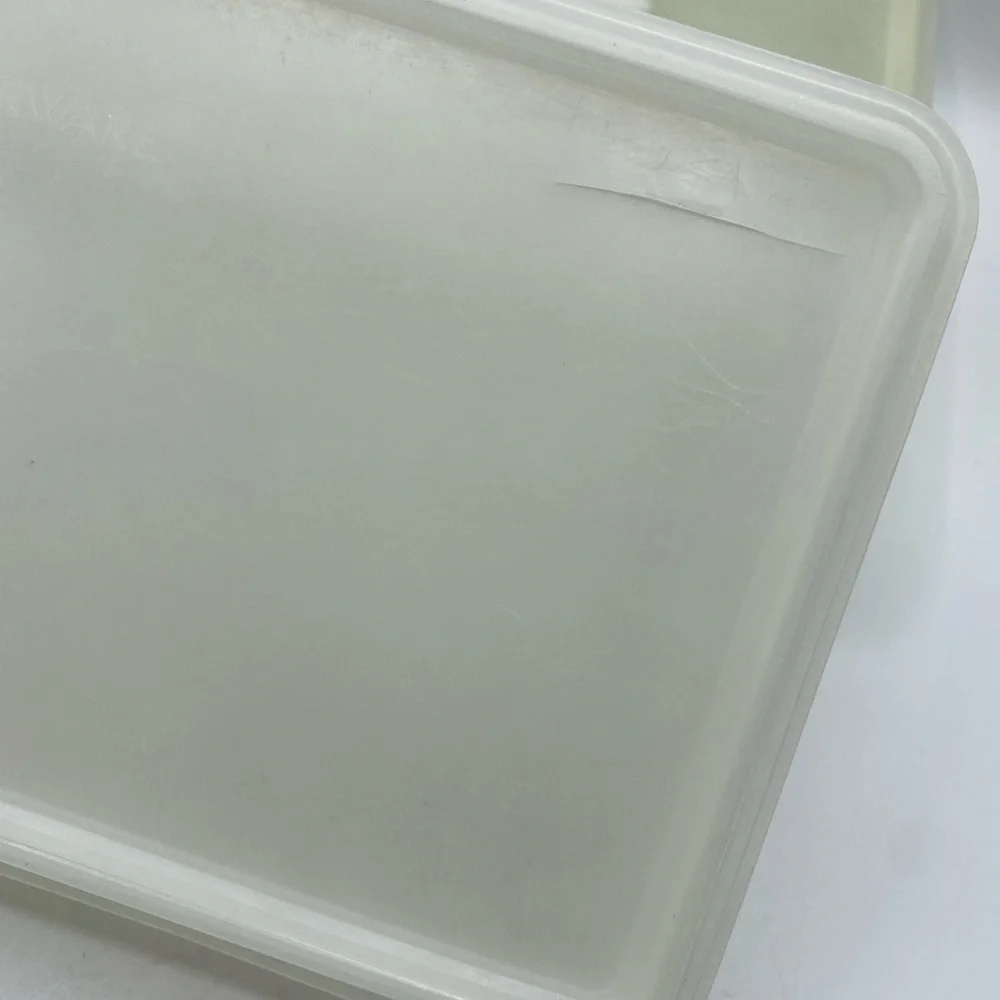 Vintage Tupperware Lot Tall Round Rectangle Containers Off Sheer WHITE 8 Piece