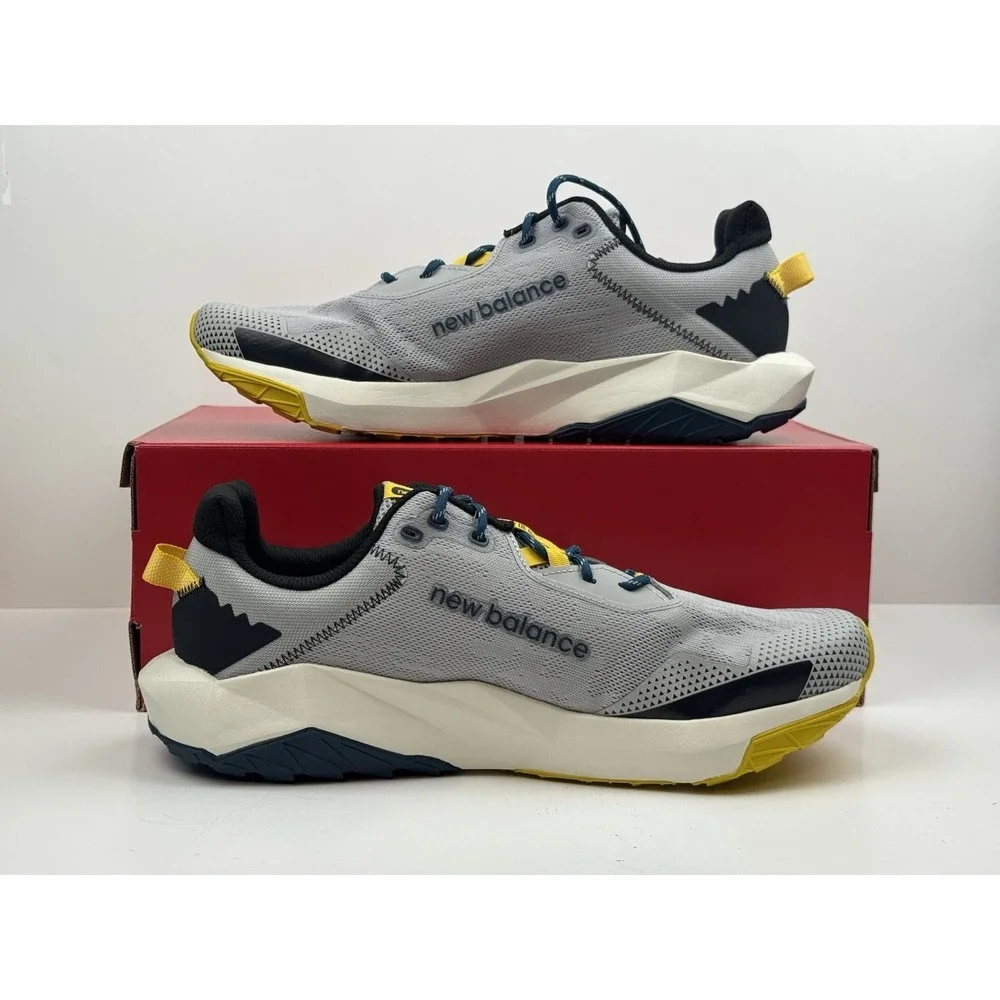 New Balance DynaSoft Nitrel v6 Trail Shoe Men Sz 13 4E Wide Grey/Green MTNTRLY6