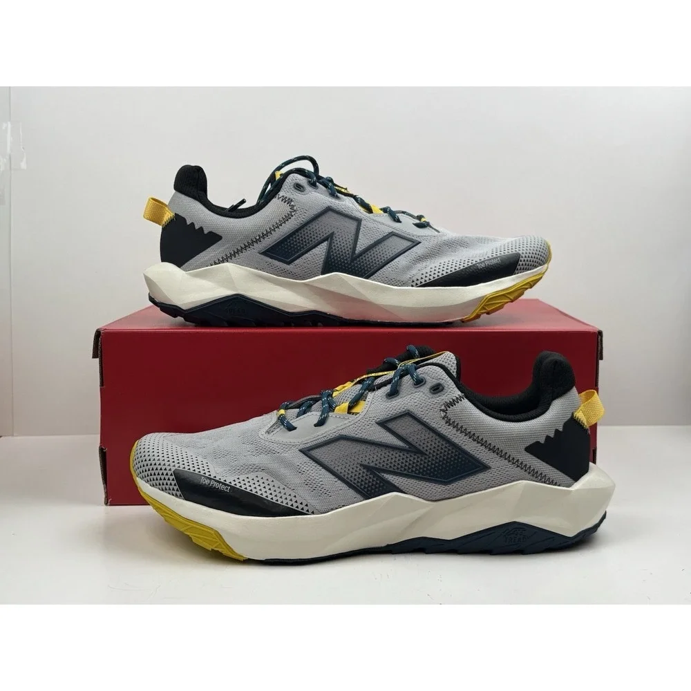 New Balance DynaSoft Nitrel v6 Trail Shoe Men Sz 13 4E Wide Grey/Green MTNTRLY6
