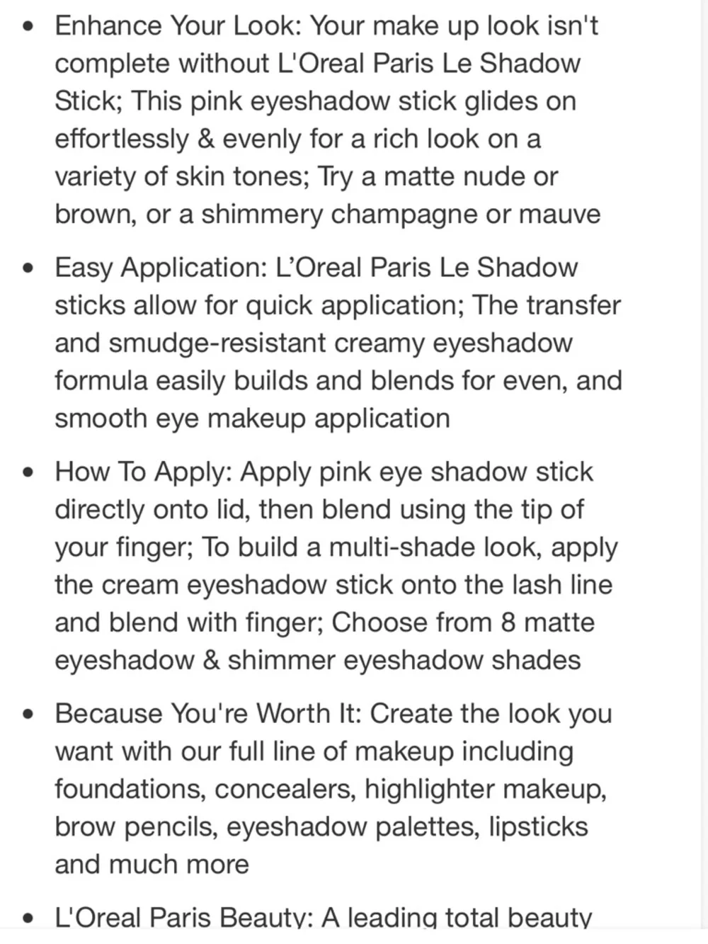 LOreal 💰price when