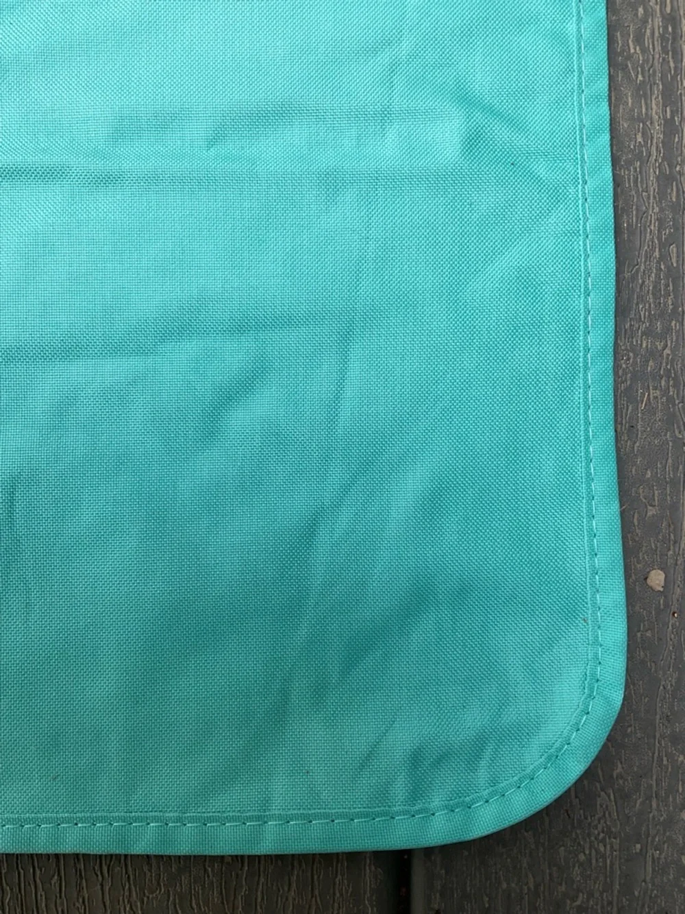 NATURAL LIFE Water Resistant Picnic Blanket 57”x72”Navy Floral w/Teal Border