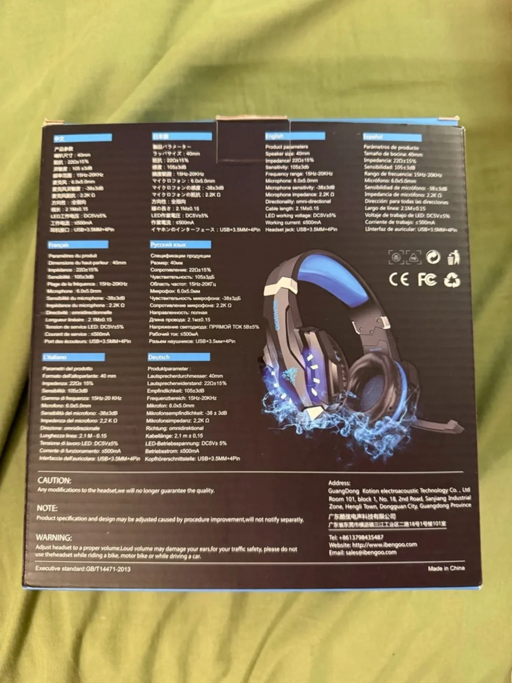 G9000 Blue Gaming Headset with Microphone