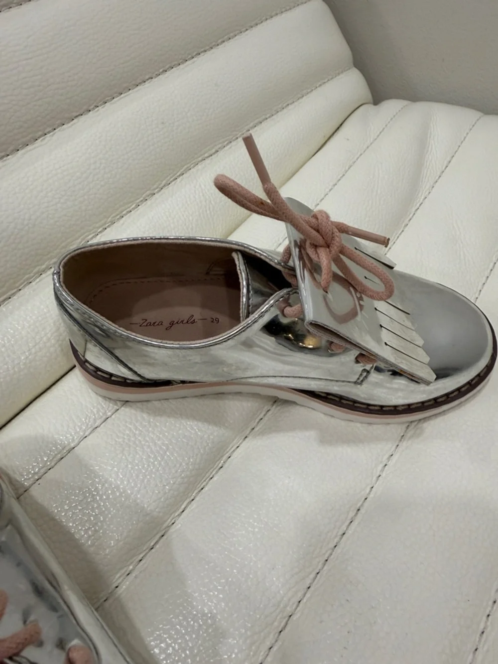 Zara shiny silver