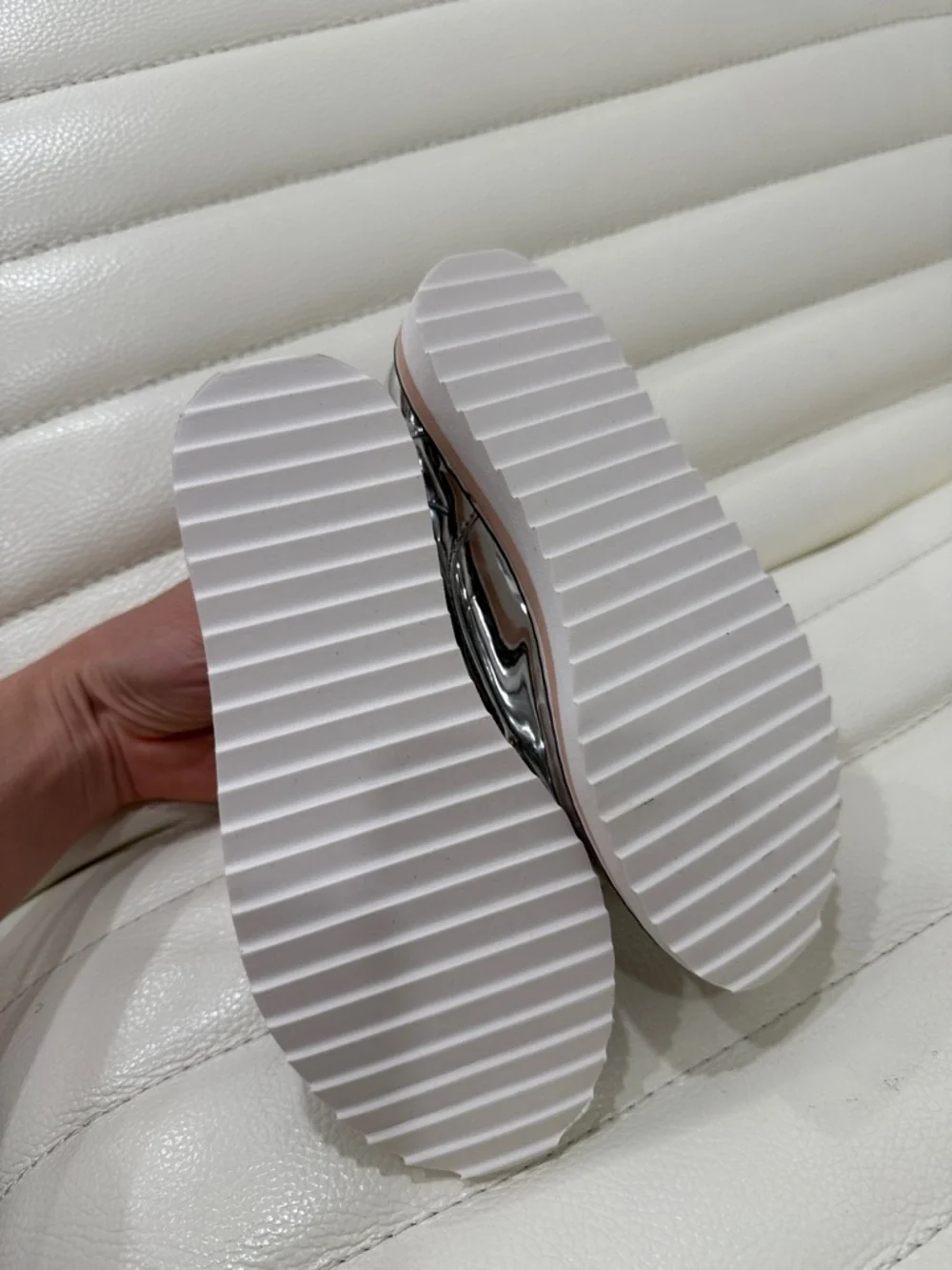 Zara shiny silver