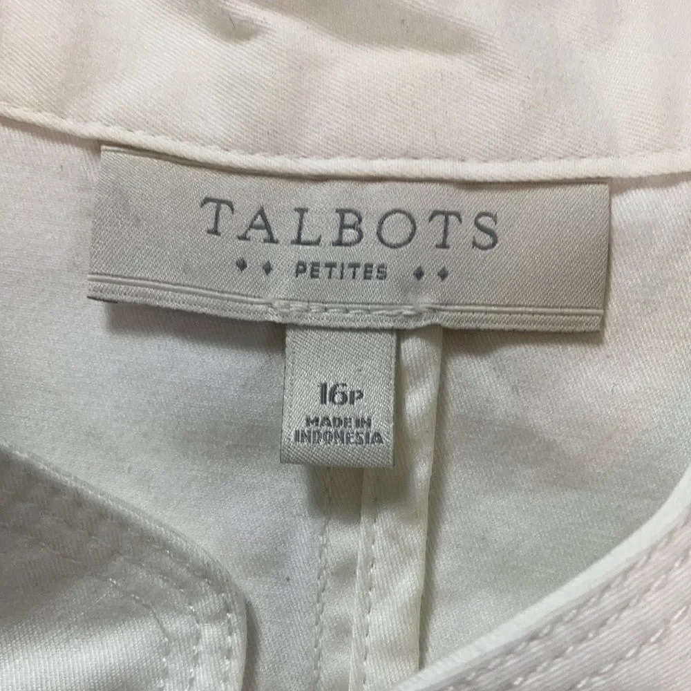 Talbots white ivory