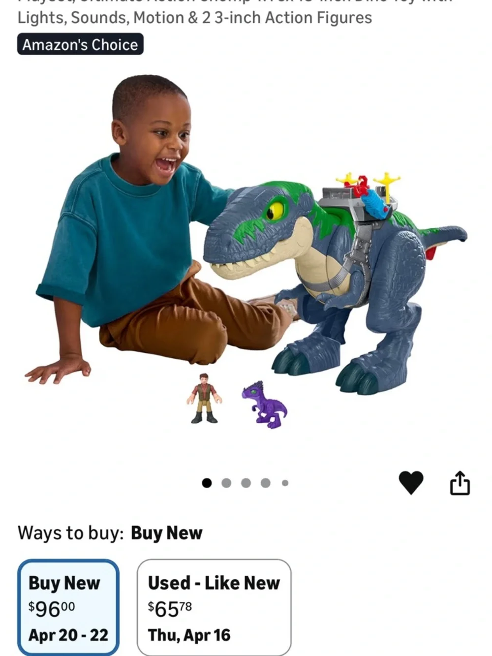 Fisher-Price Imaginext Jurassic Workld Rebirth Dinosaur 🦖