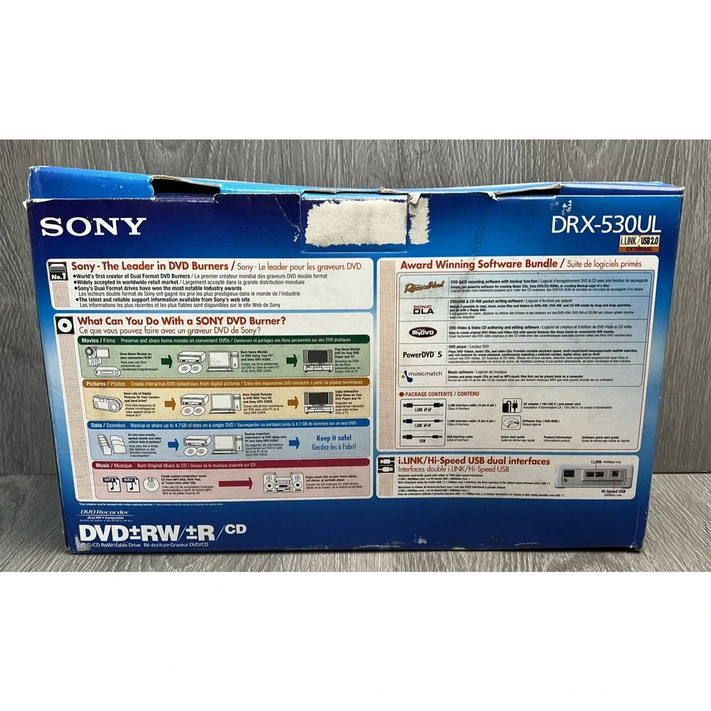 Sony‎ DRX-530UL DVD RW R DVD CD Rewritable Drive Vintage Computer Equipment