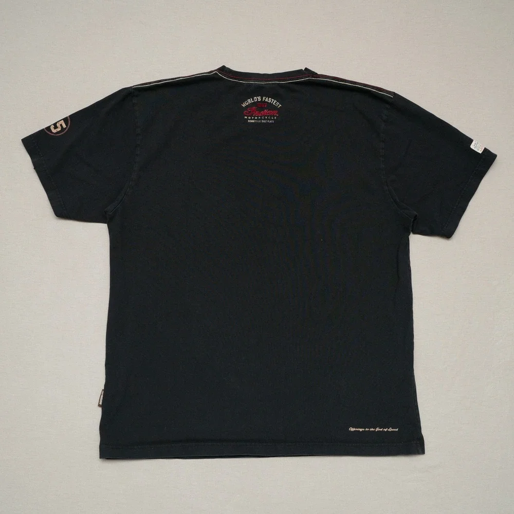 Indian Motorcycle Americas First Land Speed Record 1967 T Shirt Black XL