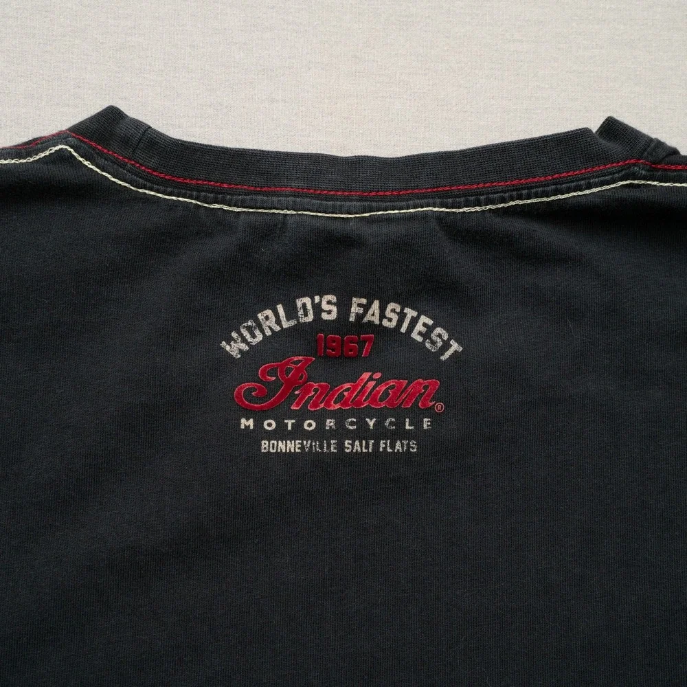 Indian Motorcycle Americas First Land Speed Record 1967 T Shirt Black XL
