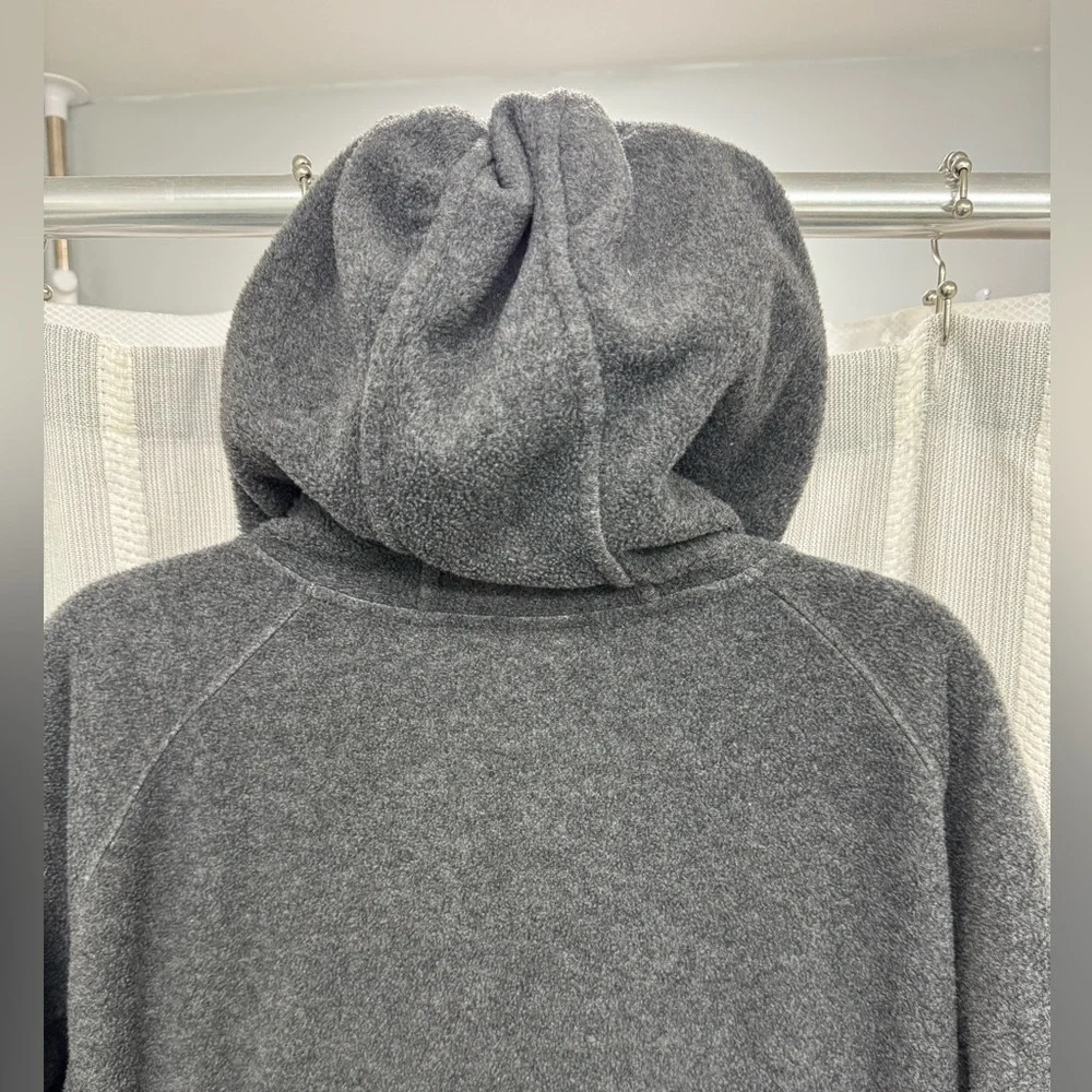 Columbia Gray Fleece‎ Full Zip Jacket with Hood and Zipper Pockets Size 1X