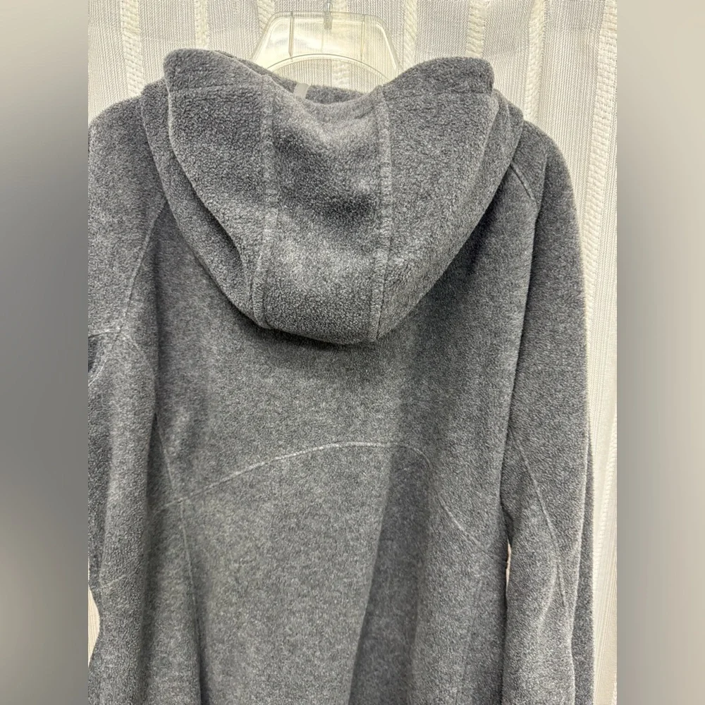 Columbia Gray Fleece‎ Full Zip Jacket with Hood and Zipper Pockets Size 1X
