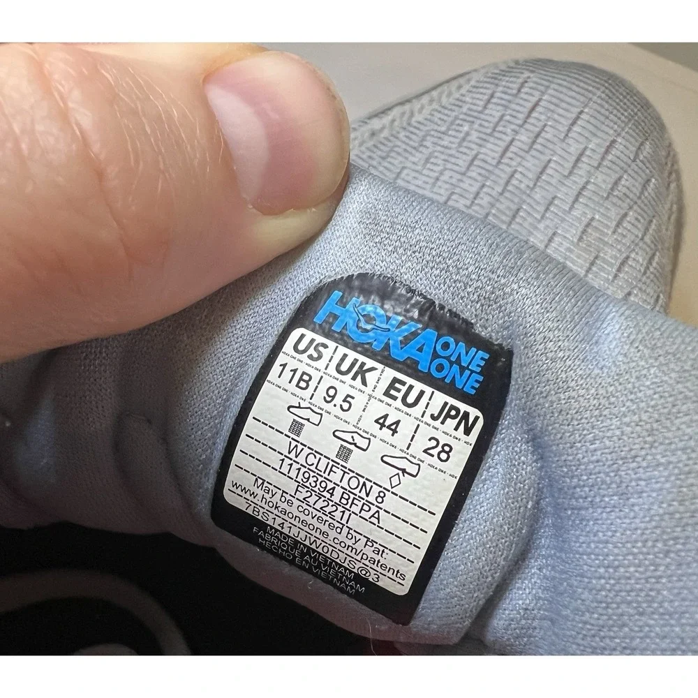 Hoka One One Clifton 8 Ice Blue Women's Size 11 B Running Shoes Sneakers Walking