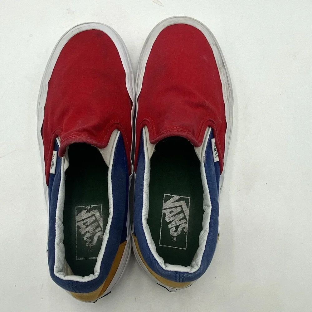 VANS Yacht Club Classic‎ Slip On Shoes Old Skool Color block Mens 6.5 Women 8