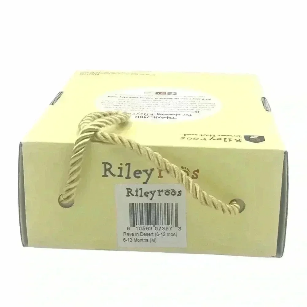 RILEYROOS RAVE DESERT SNEAKERS BABY SHOES 6-12 MONTHS LEATHER NEW IN BOX
