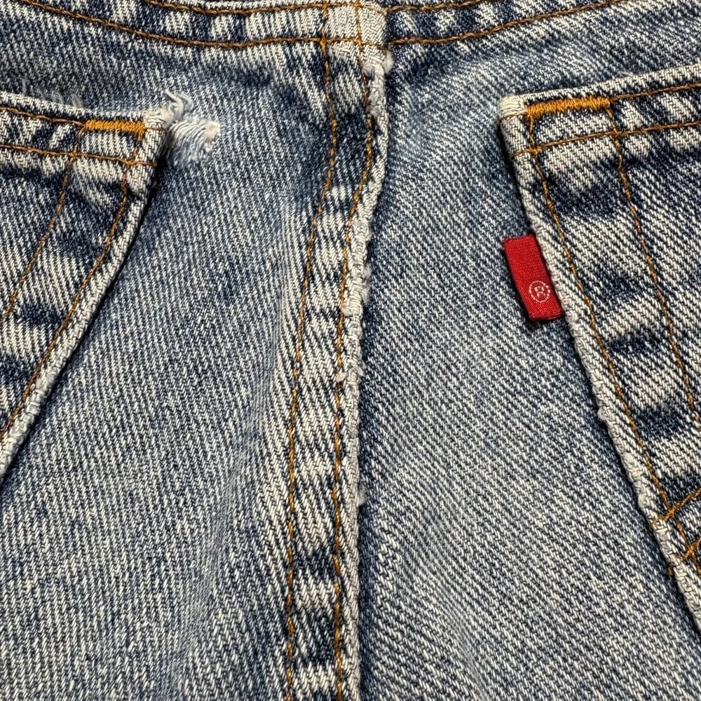 Vintage Levis Men Red Tab 505 Jeans 38X34 Blue Light Wash High Rise Straight Leg