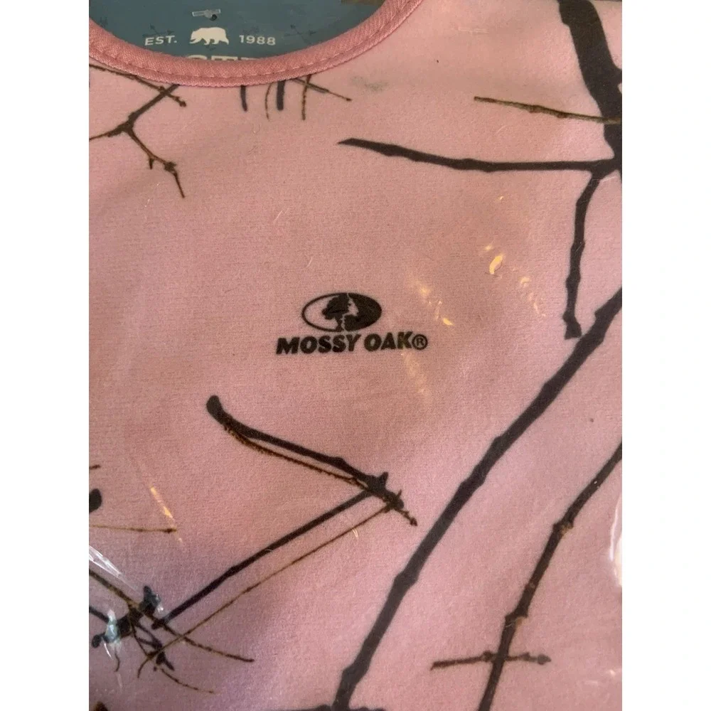 Carstens Mossy Oak Kids Pink Camo Super Soft Baby Bibs 2-Pack NWT Hunters‎