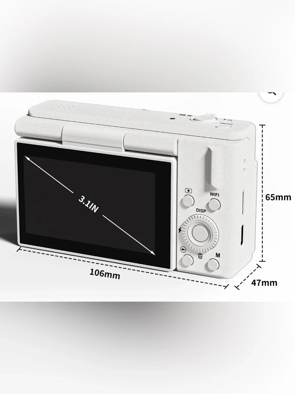2K Digital Camera 16X Digital Zoom Compact Point & Shoot Camera Portable Camera