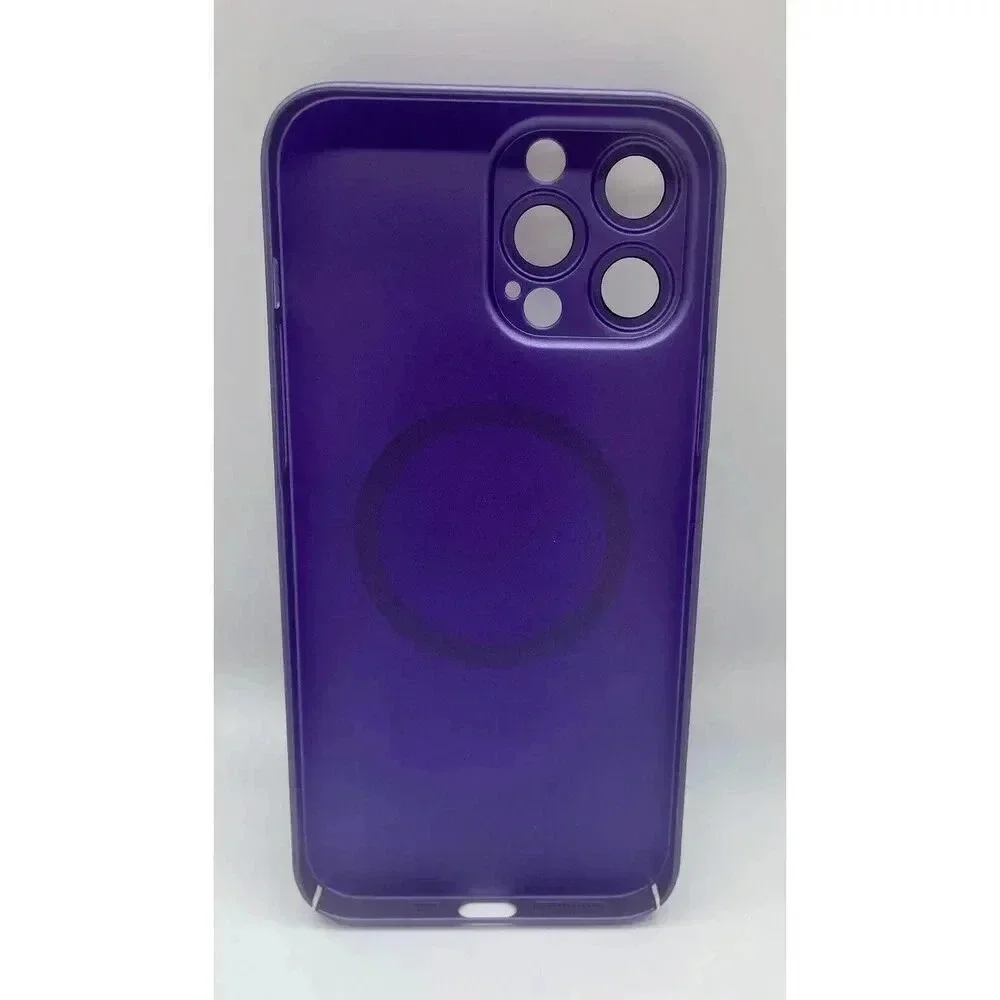 Magnetic Case For iPhone 14‎ Plus 13 Pro Max 6.7” Camera Lens Protection Purple