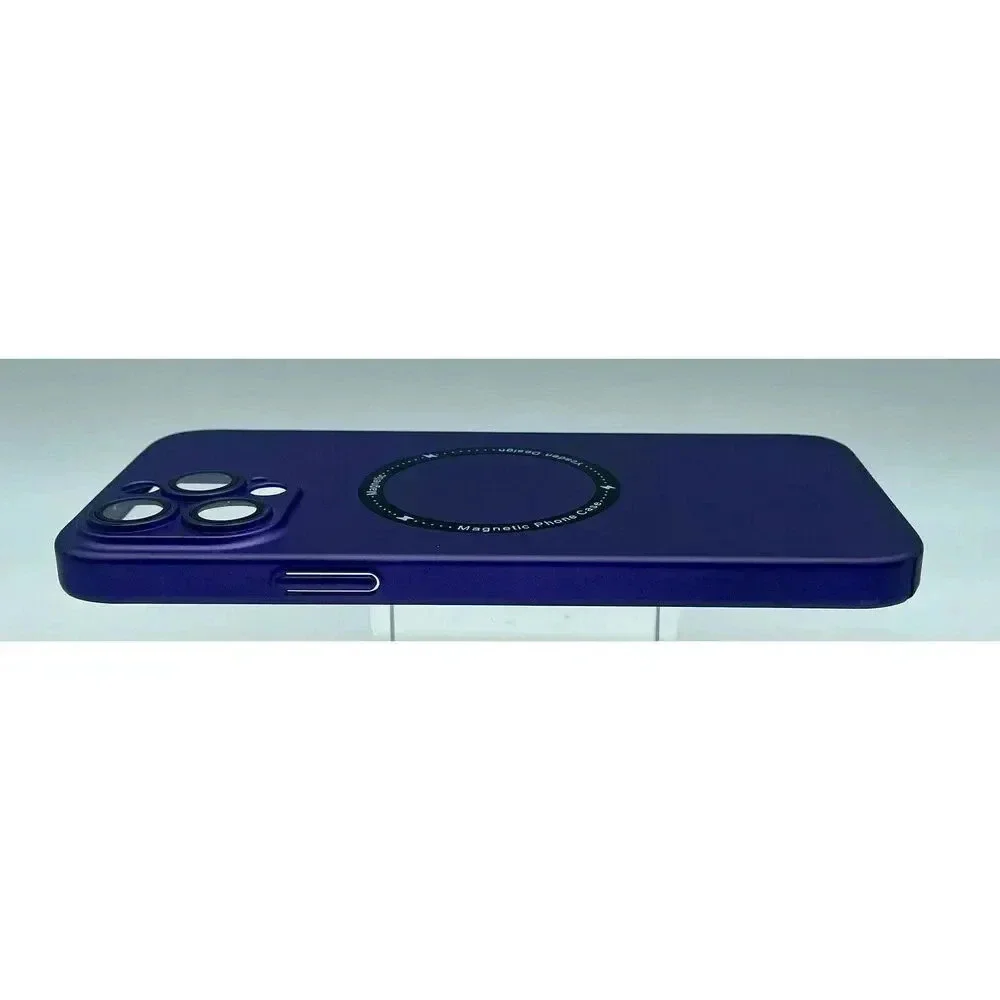 Magnetic Case For iPhone 14‎ Plus 13 Pro Max 6.7” Camera Lens Protection Purple