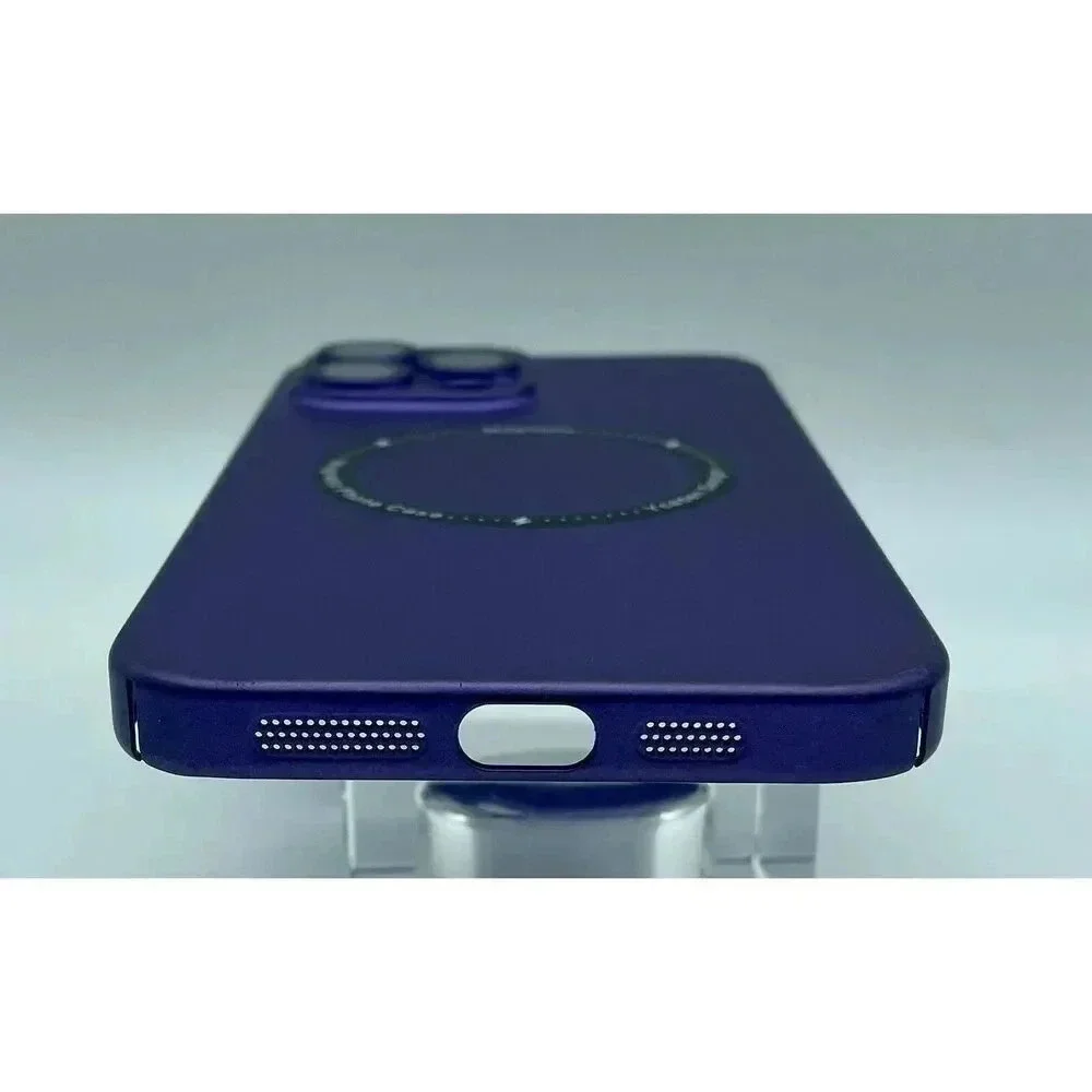 Magnetic Case For iPhone 14‎ Plus 13 Pro Max 6.7” Camera Lens Protection Purple