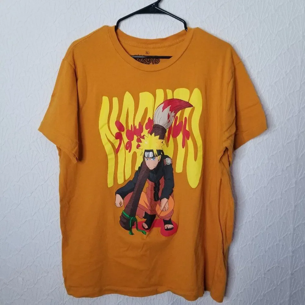Naruto Shippuden by Ripple Junction‎ T Shirt Orange Anime Men's XL