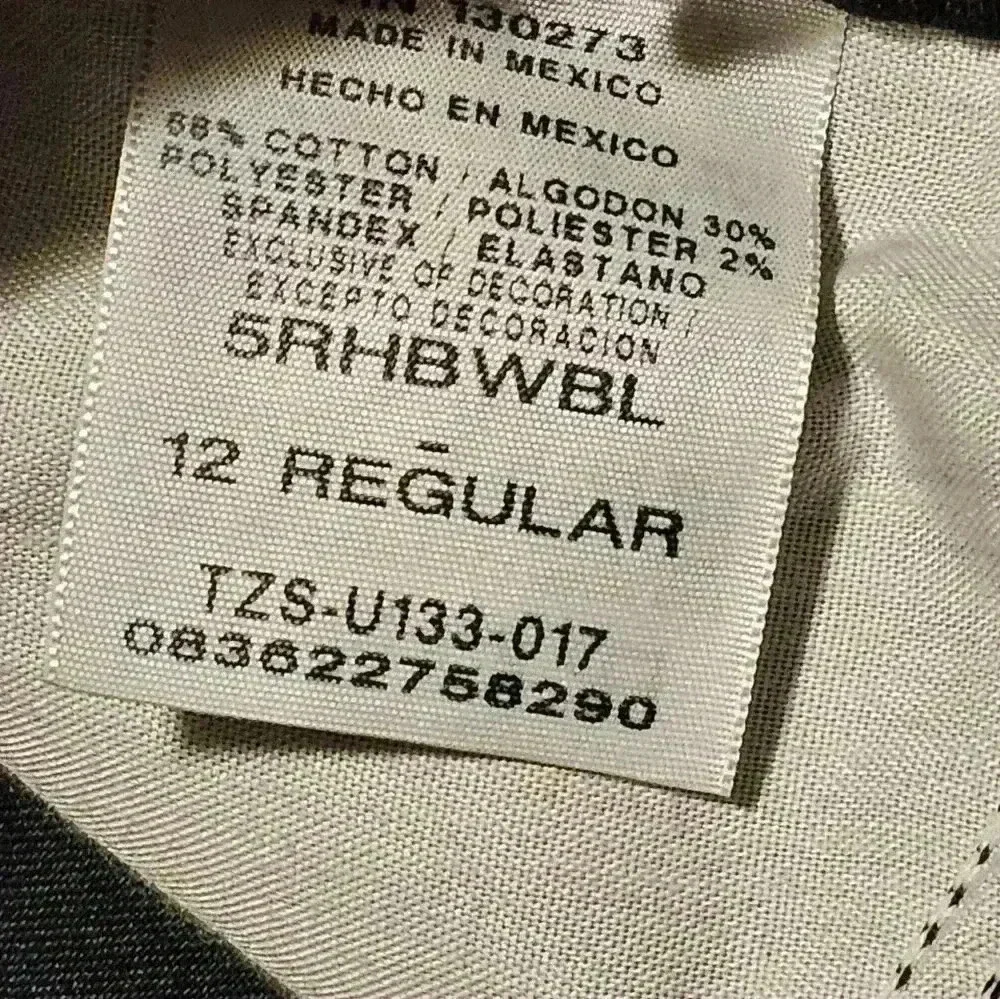 Wrangler 12 regular