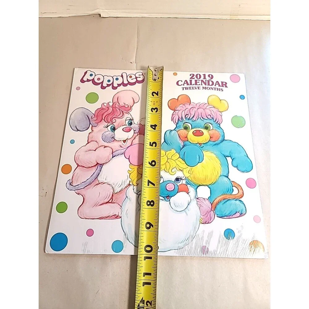 New Sealed 2019 Popples Wall Calendar