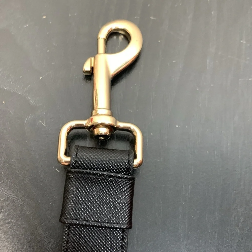 Express Black Faux Leather 58” Dog Leash and Bag Set- NWT