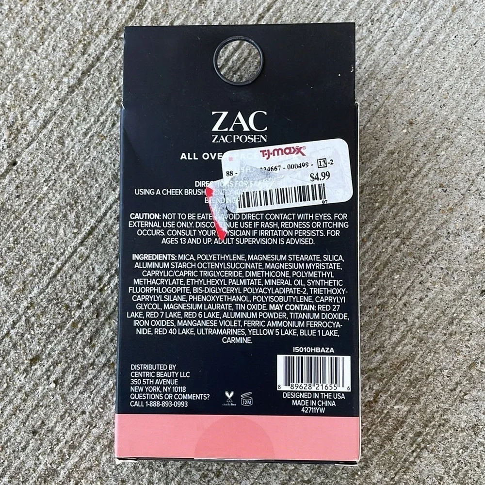 ZAC Zac Posen All Over Face Cover Blush NWT Pink Rosy Luxury .17 oz