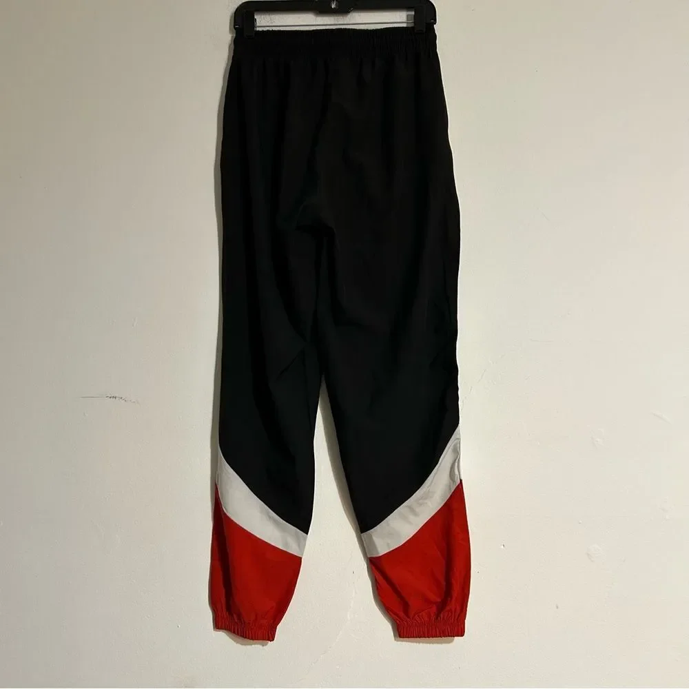 NBA Chicago Bulls Blue White Red Colorblock Joggers Size Small Casual Basketball