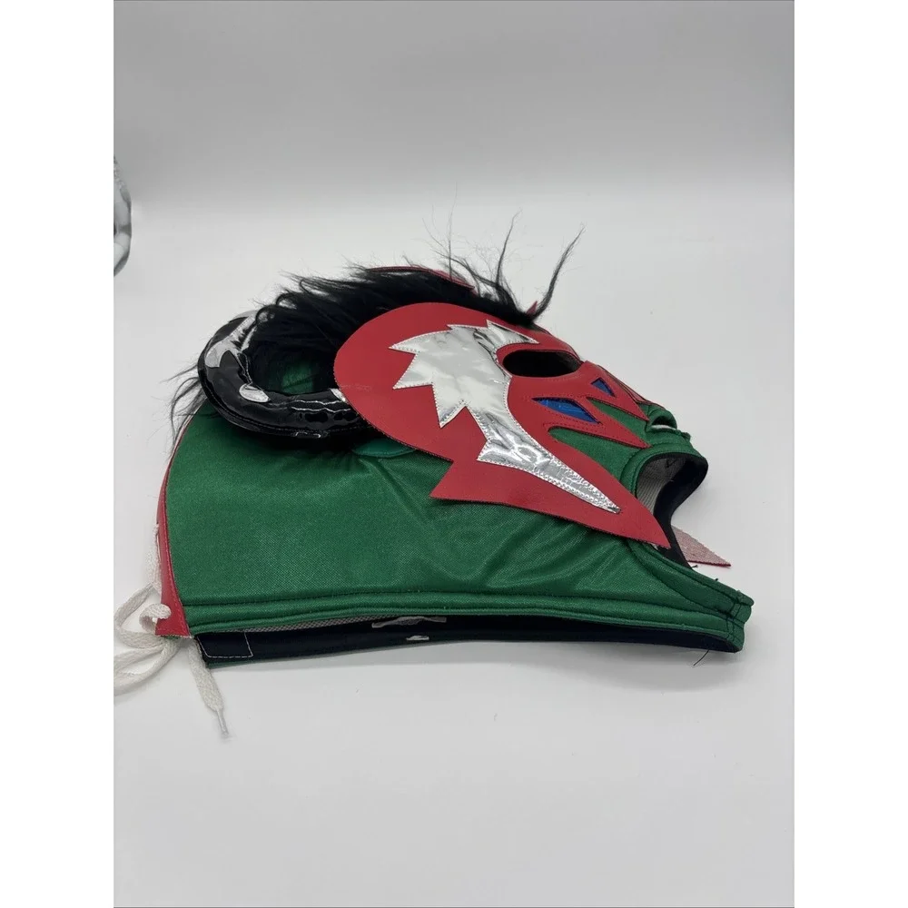 Lucha Libre Dress Up MaskMade With Red Leather. Excellent Used‎ Condition.