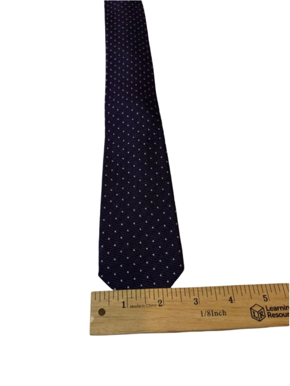J Crew Wool Tie Purple Polka Dot Handmade USA Classic Ivy Preppy Mens
