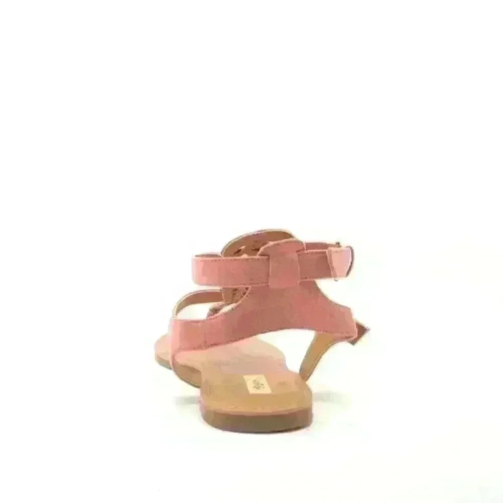 Dusty Rose Double Buckle Gladiator Sandal‎