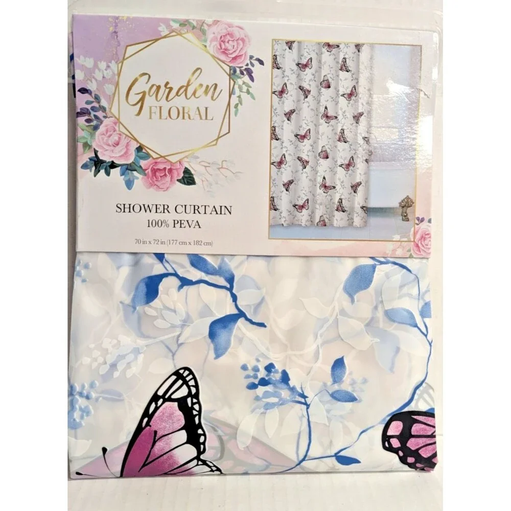 Shower Curtains butterfly free