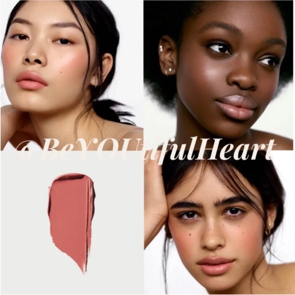 ROSE INC Cream Blush Refillable Cheek & Lip Color in Wisteria (Coral Pink)