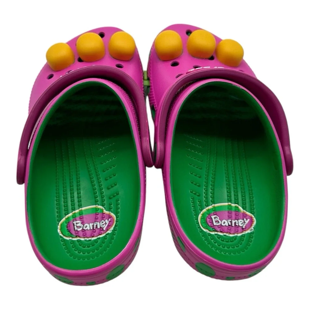 Crocs Barney Classic Clogs KIDS Size C 13 Slip On Shoes I Love You You‎ Love Me
