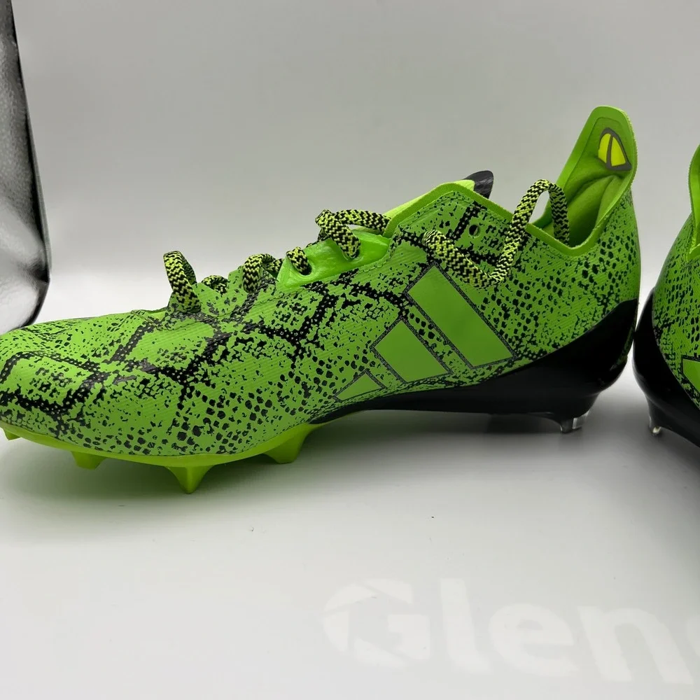 Adidas‎ Adizero Electric Football Cleats Mens 10.5 Lime Green Black Graphic