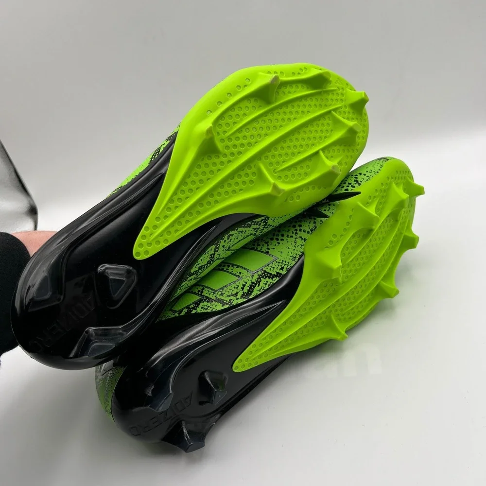 Adidas‎ Adizero Electric Football Cleats Mens 10.5 Lime Green Black Graphic