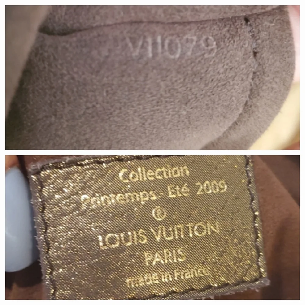 Louis Vuitton alcantara trim brown