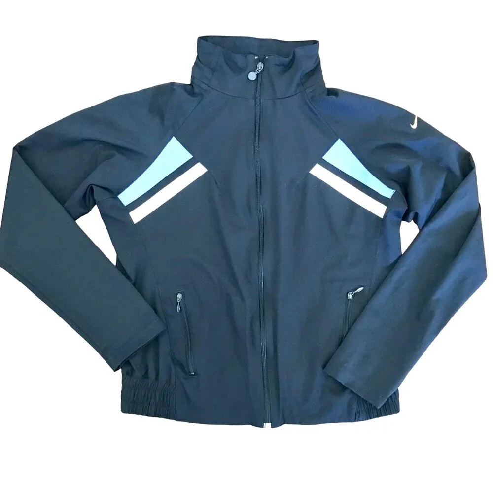 Nike Kids‎ Navy Blue Full Zip Lightweight Track Jacket Youth Size L Unisex