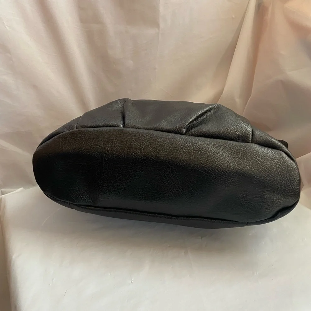 Franco Sarto Black Tote with Chain Accents