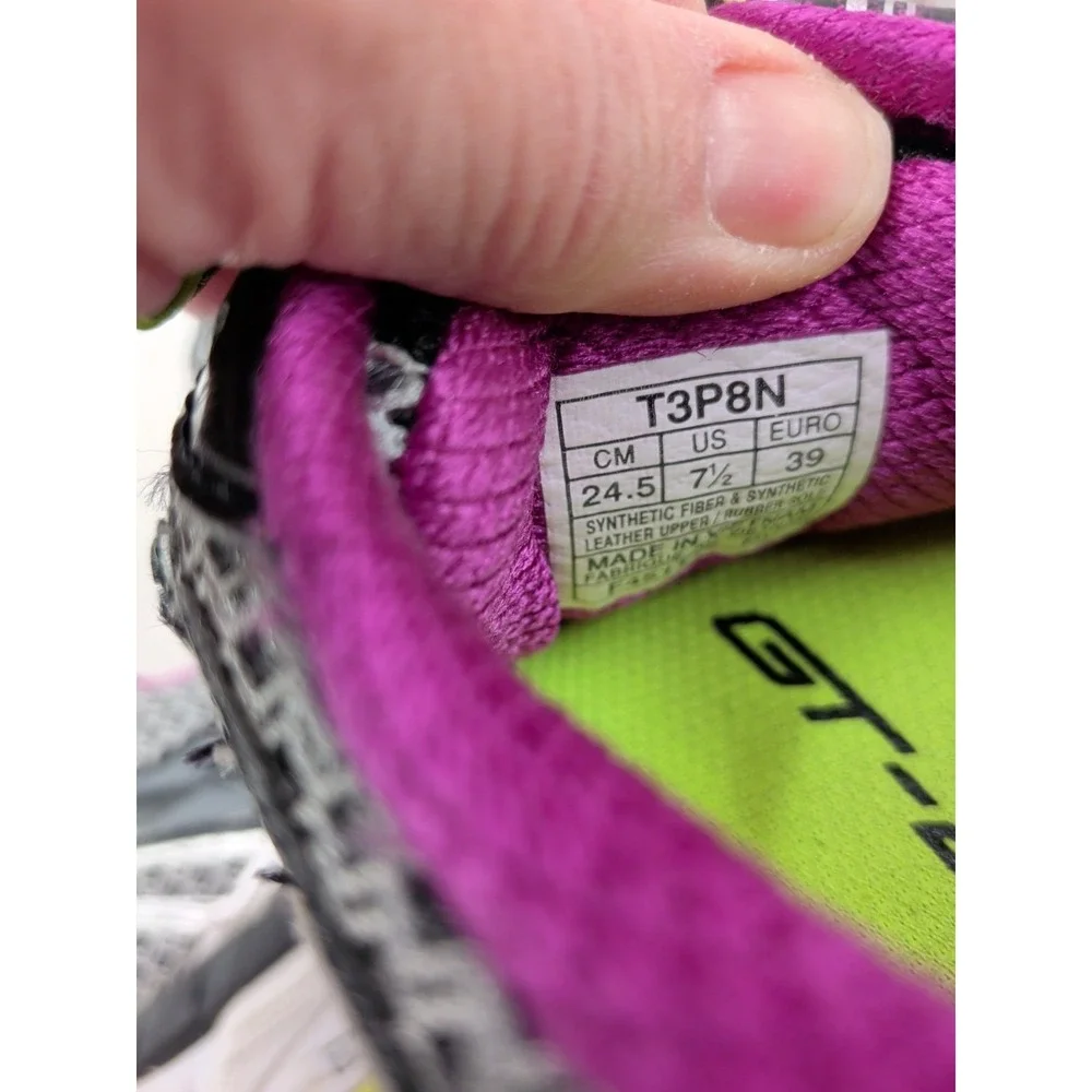 ASICS GT-2000 T3P8N Running Walking Sneakers Shoes Silver Purple