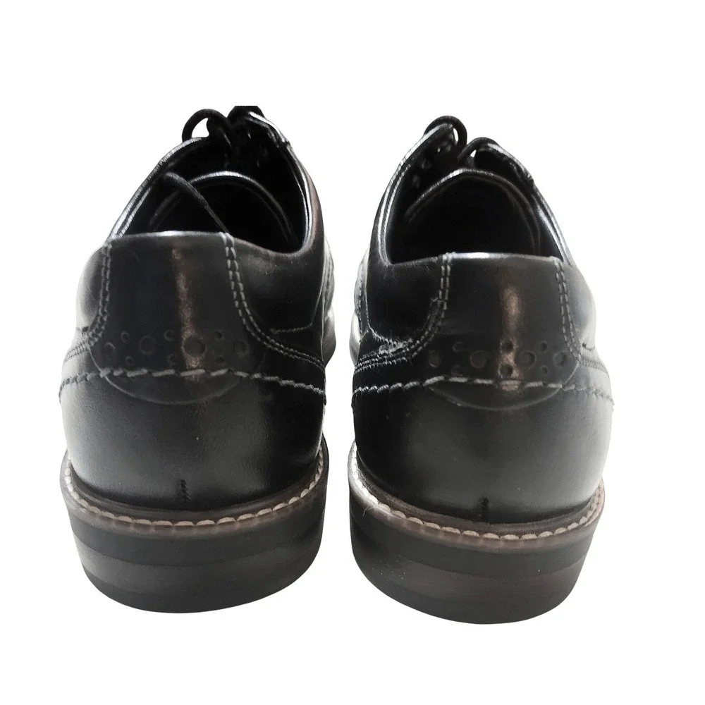Nunn Bush Cap Toe Oxford Men's Size 8 Black Leather Dress Shoes Wedding Church