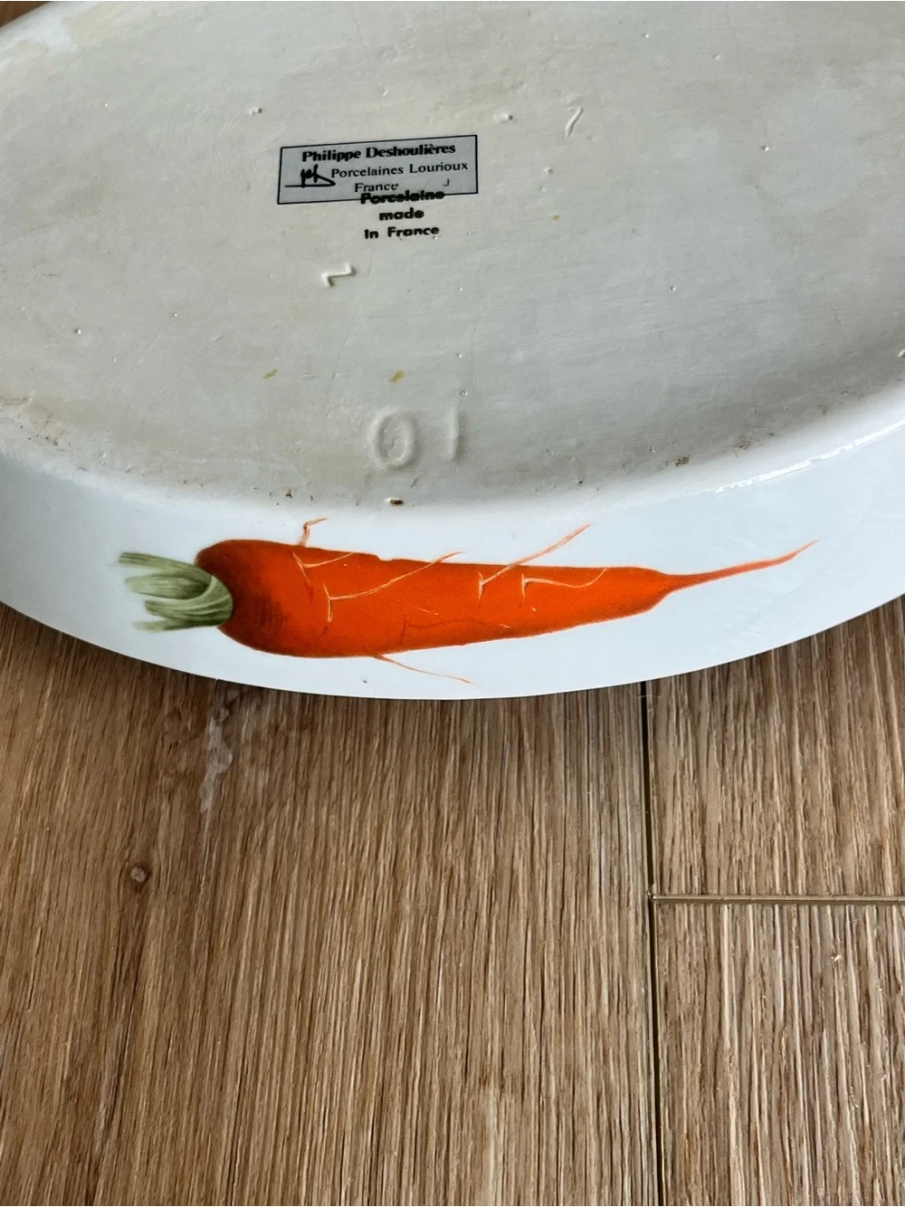 Philippe Deshoulieres Lourioux France Fire Proof Porcelain 12x7.5 Baking Dish