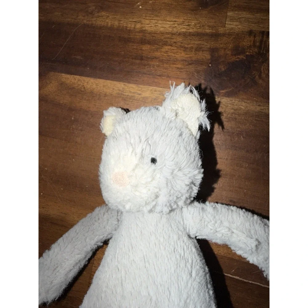 Jellycat Bashful Kitten Plush Small Gray Cat London Stuffed Animal Lovey 8