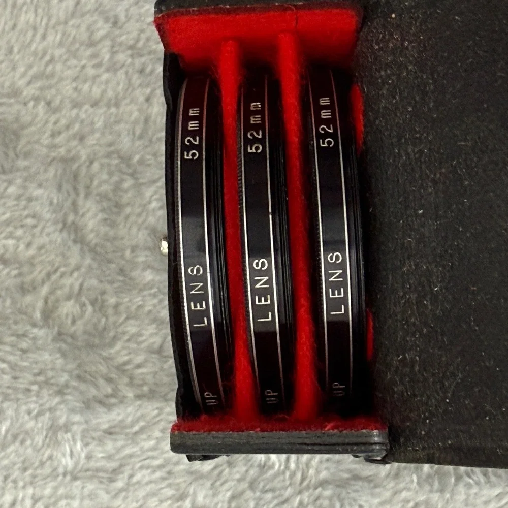 Vivitar 52mm Close-Up Lens Filter Set No.1 No.2 No.4 w/ Case Japan Vintage
